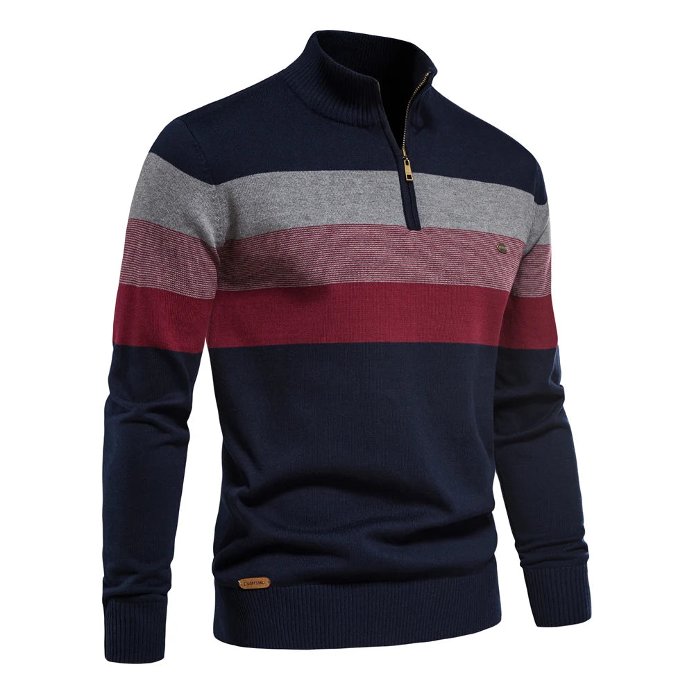 Men’s Sweatshirt Pullover Zip-Up Cotton Warm Casual Autumn