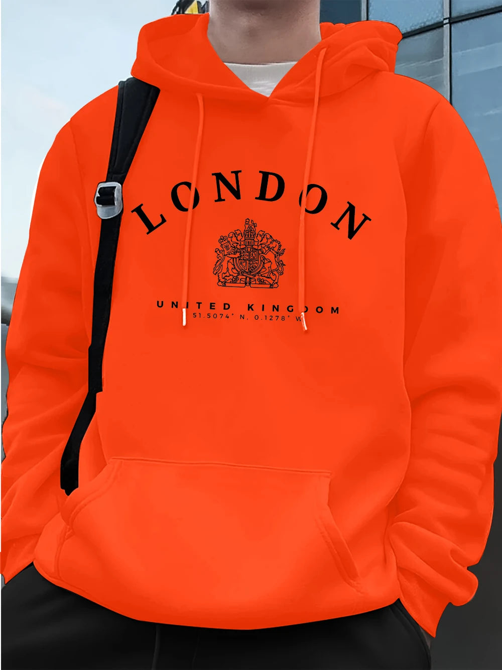 Men’s Hoodie Pullover Fleece Warm Casual