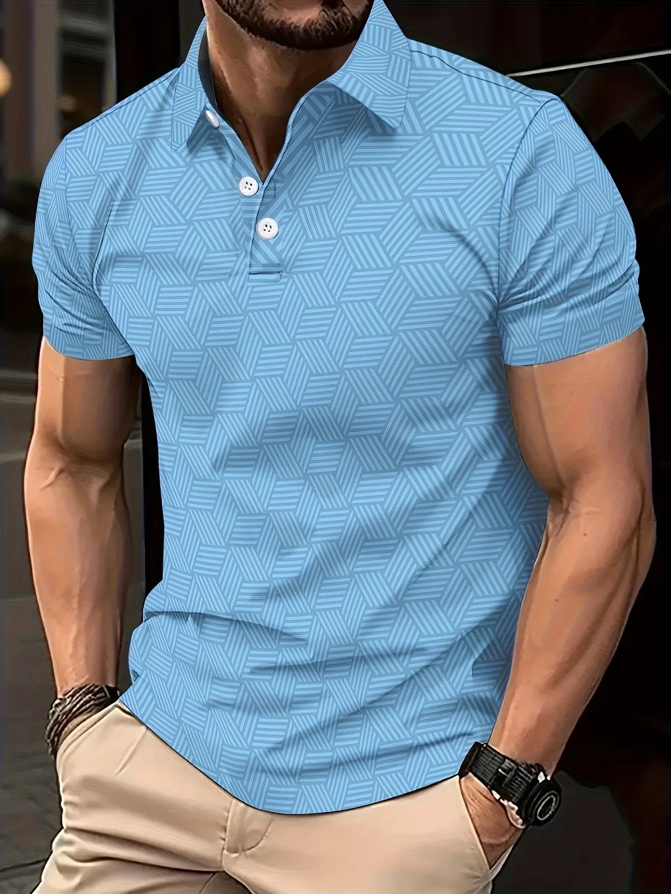 Men’s Polo Shirt Short Sleeve Casual Summer