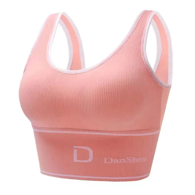 Women’s Sports Bra Seamless Stretchy Comfort Supportive