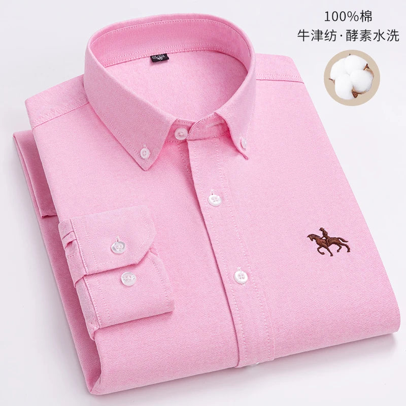 Men’s Shirt Long Sleeve Cotton Casual