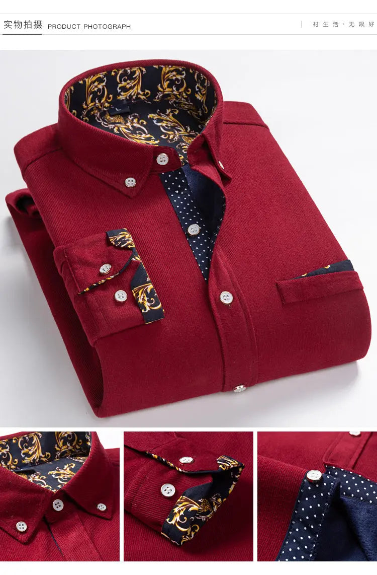 Men’s Shirt Long Sleeve Casual Cotton Comfort Fit