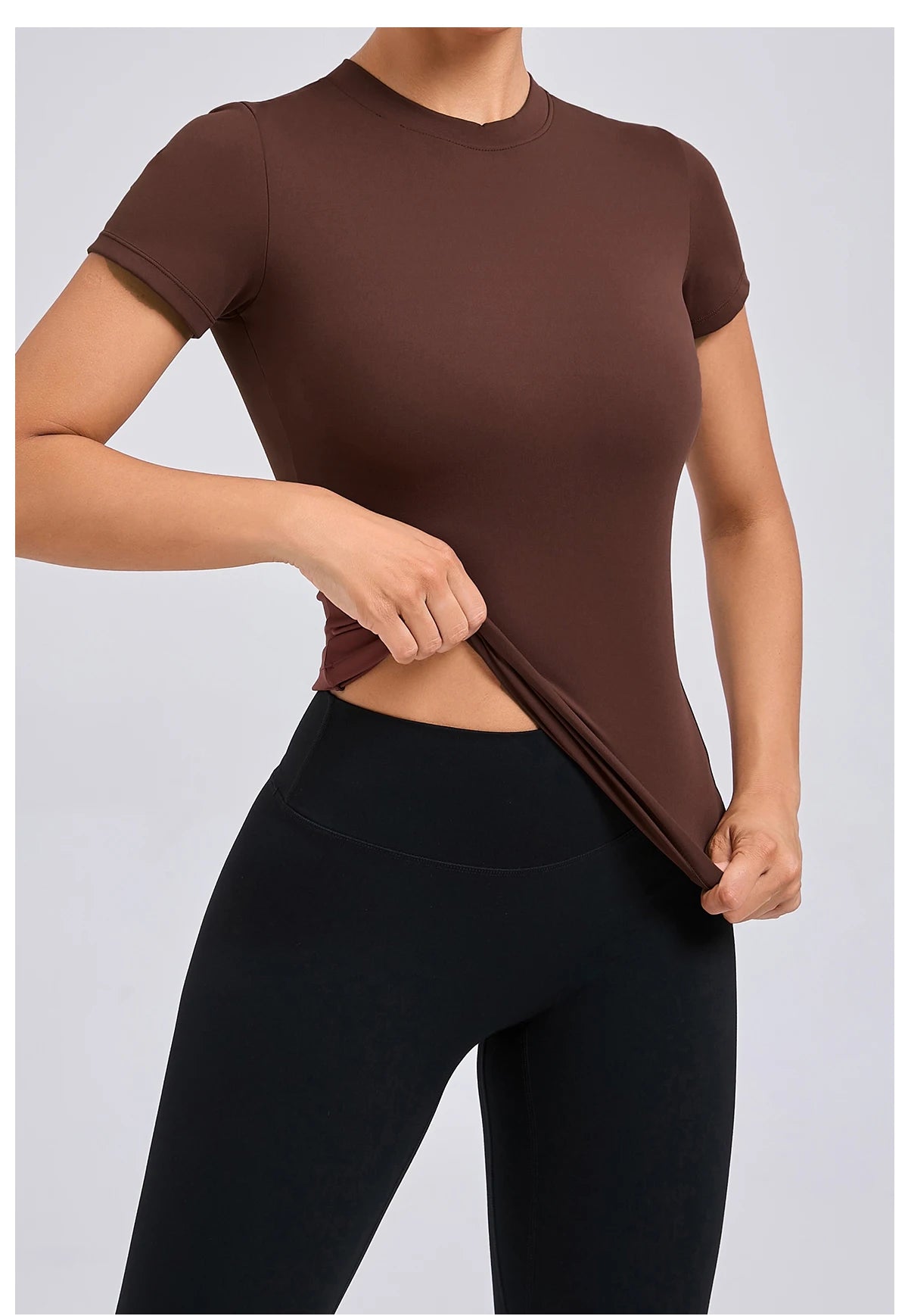 Women’s Gym Top Short Sleeve Moisture Wicking Athletic