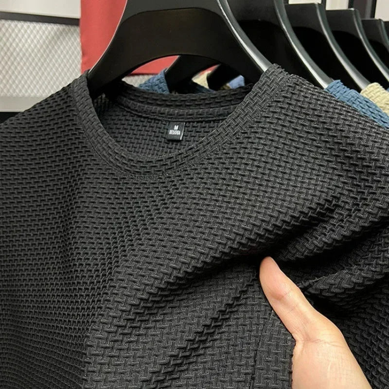 Men’s Polo Shirt Short Sleeve Summer Solid Color Breathable Fashion