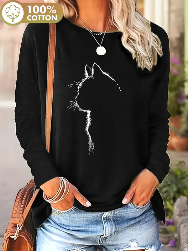 Women’s Sweatshirt Cotton Soft Casual Long Sleeve