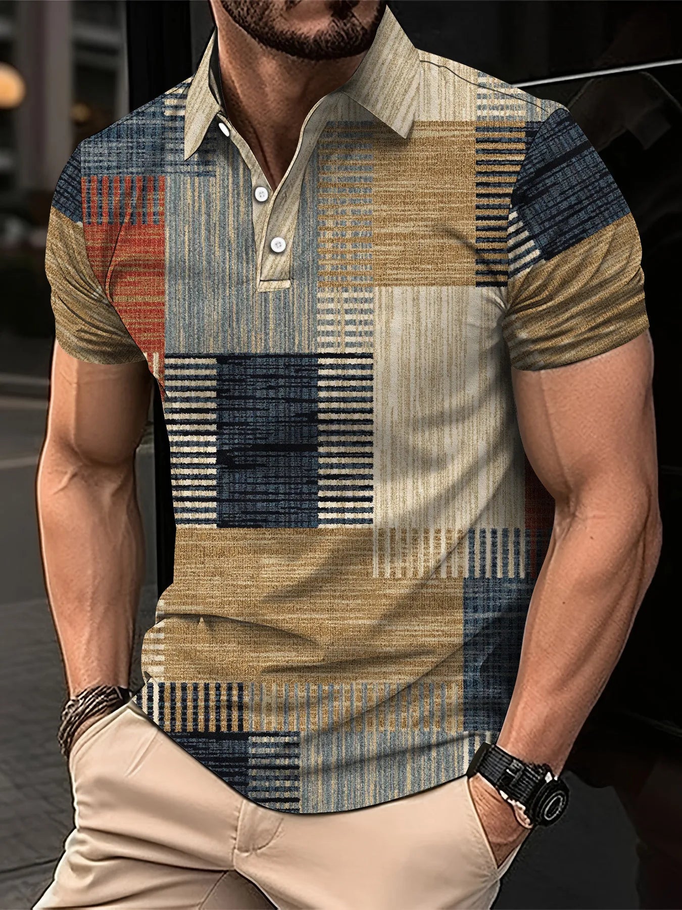 Men’s Polo Shirt Short Sleeve Casual Fashion