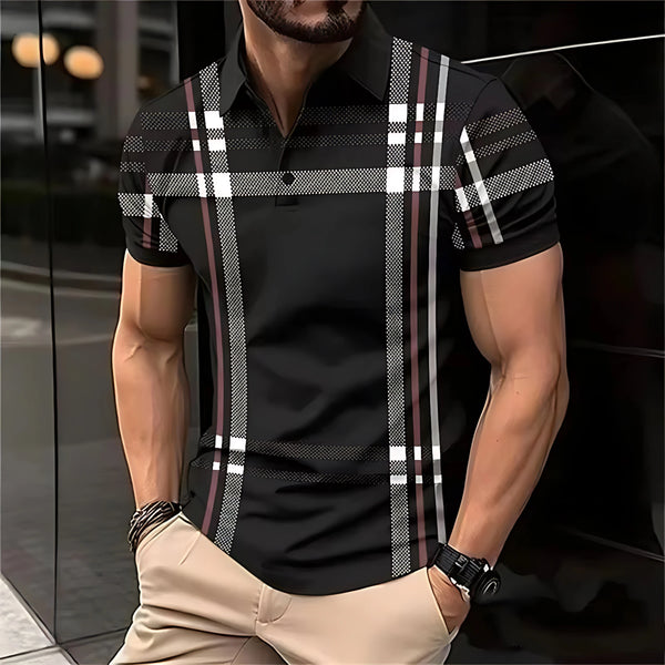 Men’s Polo Shirt Casual Summer Breathable Lightweight Fashion