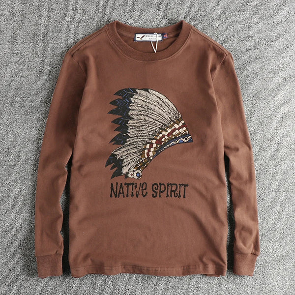 Men’s T-Shirt Long Sleeve Cotton Cotton Comfort Fit