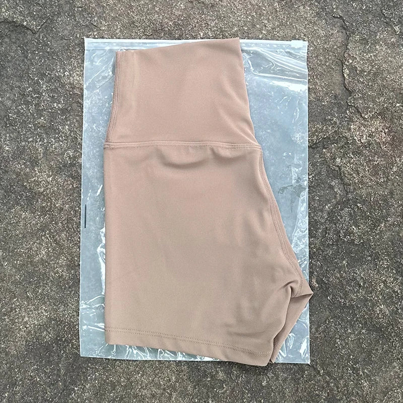 Women’s Shorts High Waist Elastic Waist Sporty Slim Fit