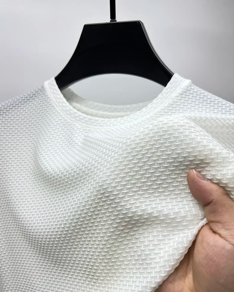 Men’s Polo Shirt Short Sleeve Summer Solid Color Breathable Fashion