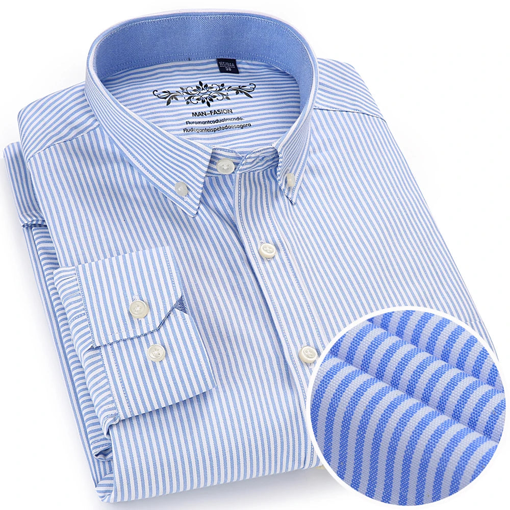 Men’s Shirt Long Sleeve Casual Cotton Comfort Fit