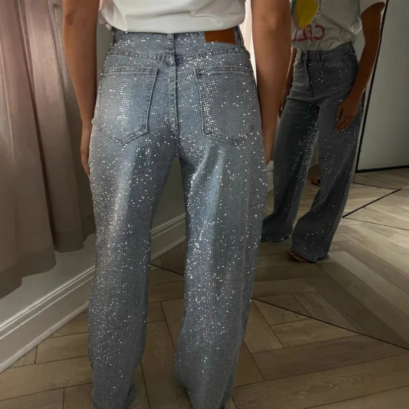 Women’s Jeans High Waist Straight Leg Stretchy Casual