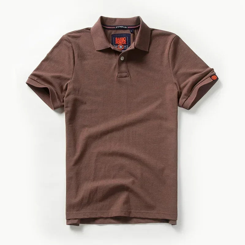 Men’s Polo Shirt Cotton Summer Fashion