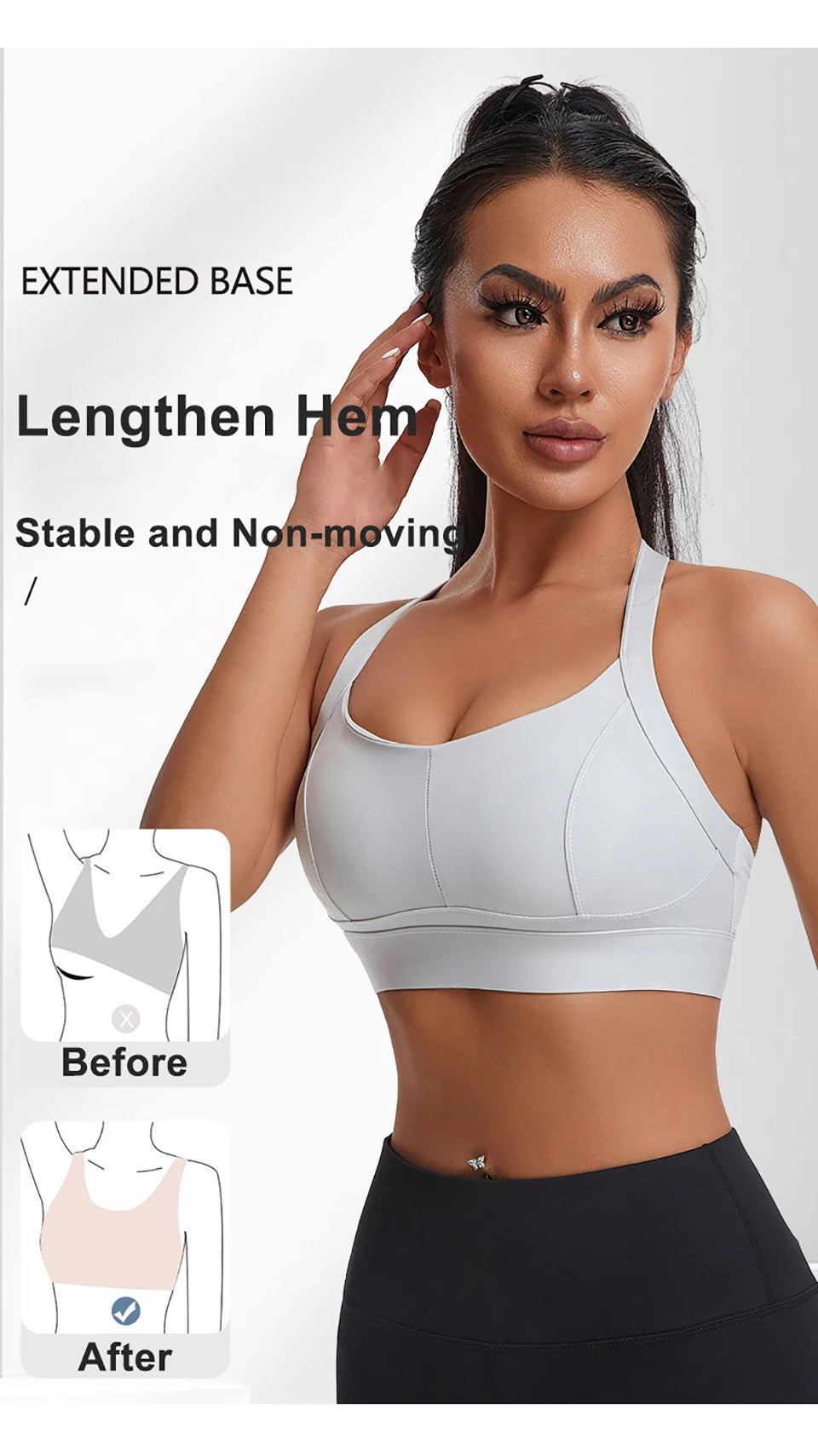Women’s Sports Bra Padded Gym Comfort Supportive