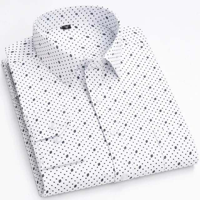 Men’s Shirt Long Sleeve Casual Formal Printed