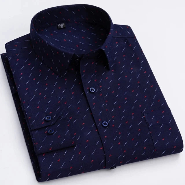 Men’s Shirt Long Sleeve Casual Formal Printed