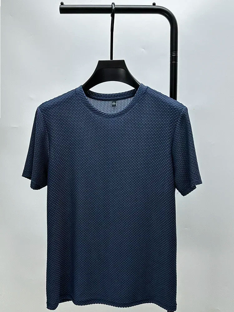 Men’s Polo Shirt Short Sleeve Summer Solid Color Breathable Fashion