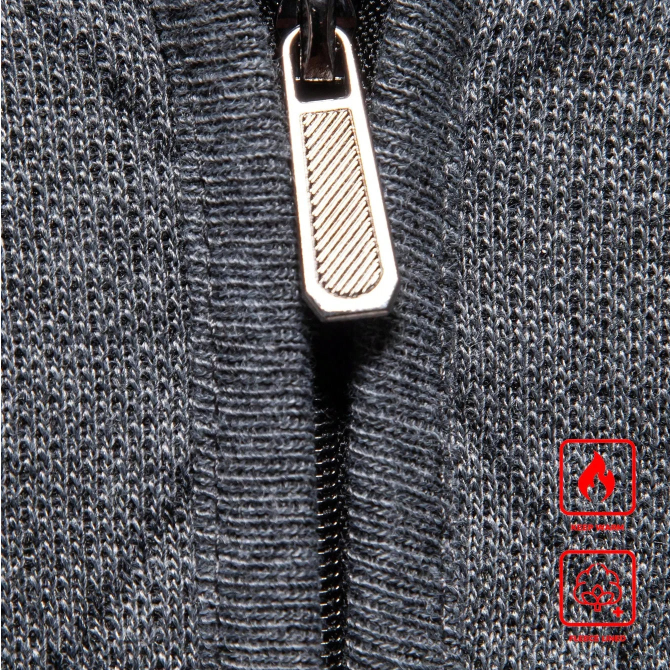 Men’s Sweatshirt Pullover Zip-Up Fleece Casual