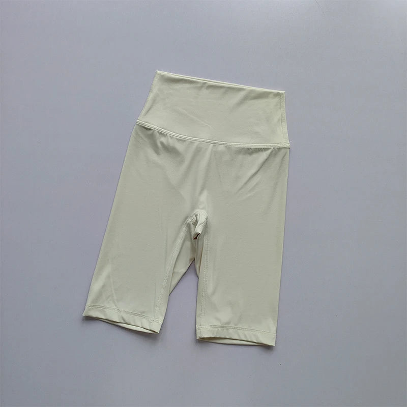 Women’s Shorts High Waist Sporty Solid Color
