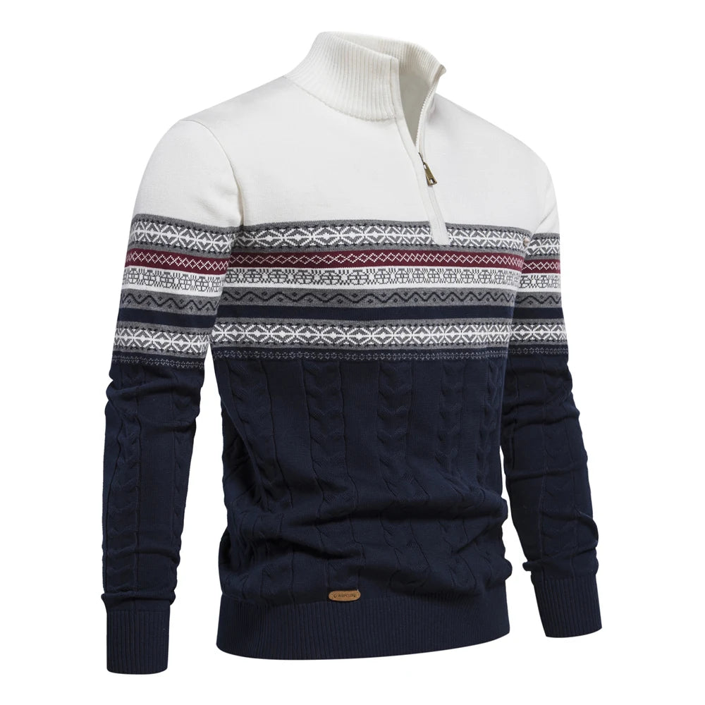 Men’s Sweatshirt Zip-Up Cotton Warm Casual Autumn Winter