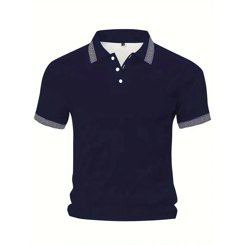 Men’s Polo Shirt Casual Summer Breathable Soft Fabric Comfort Fit