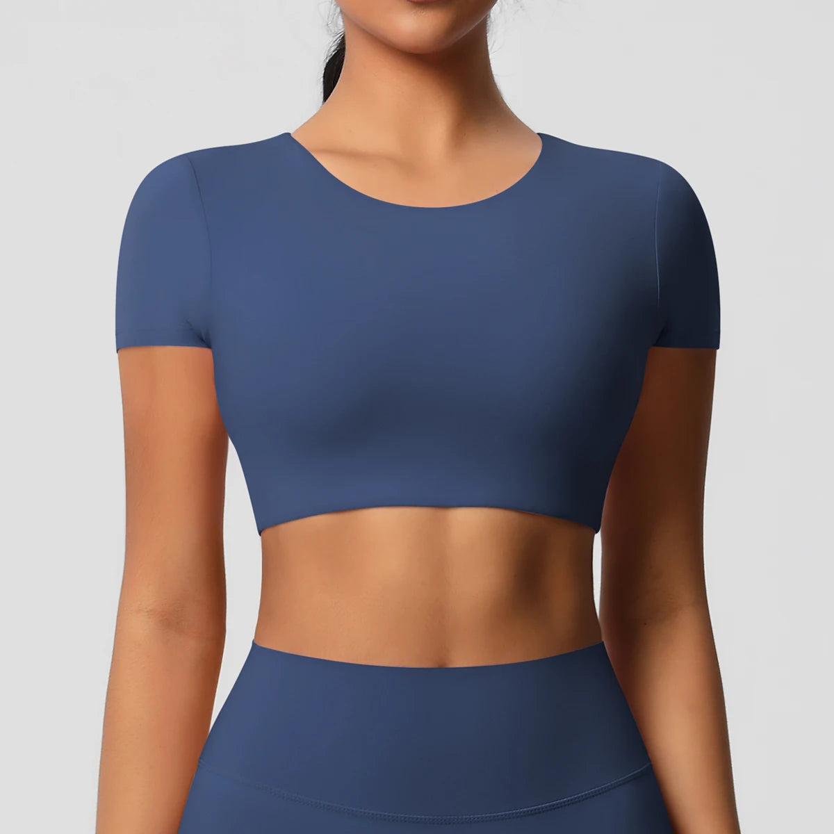 Women’s Gym Top Short Sleeve Breathable Stretchy Athletic