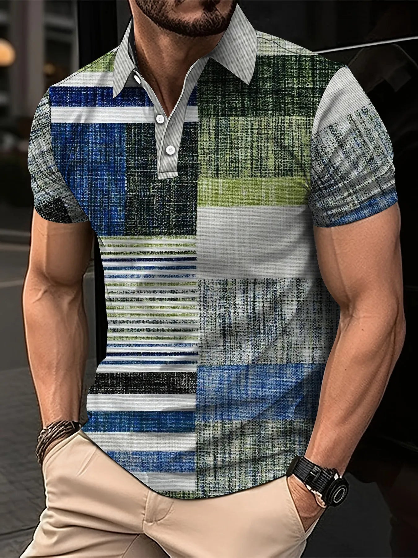 Men’s Polo Shirt Short Sleeve Casual Fashion