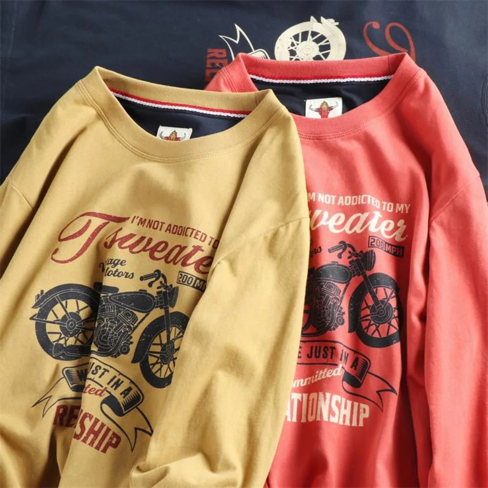 Men’s T-Shirt Long Sleeve Cotton Cotton Comfort Fit