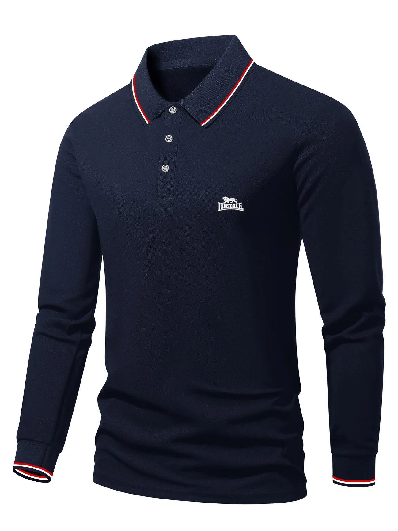 Men’s Polo Shirt Long Sleeve Casual Cotton
