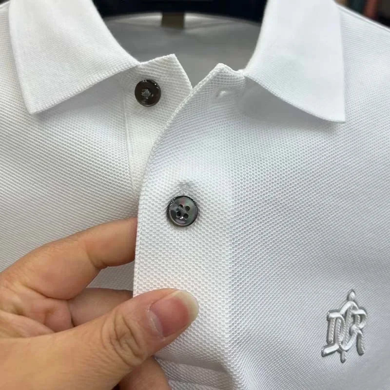 Men’s Polo Shirt Short Sleeve Cotton Business Casual Casual Summer