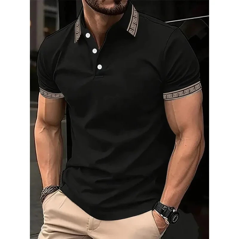 Men’s Polo Shirt Casual Summer Breathable Soft Fabric Comfort Fit