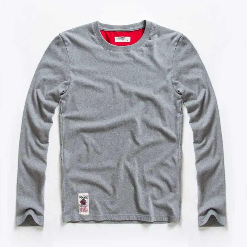 Men’s T-Shirt Long Sleeve Casual Cotton Comfort Fit