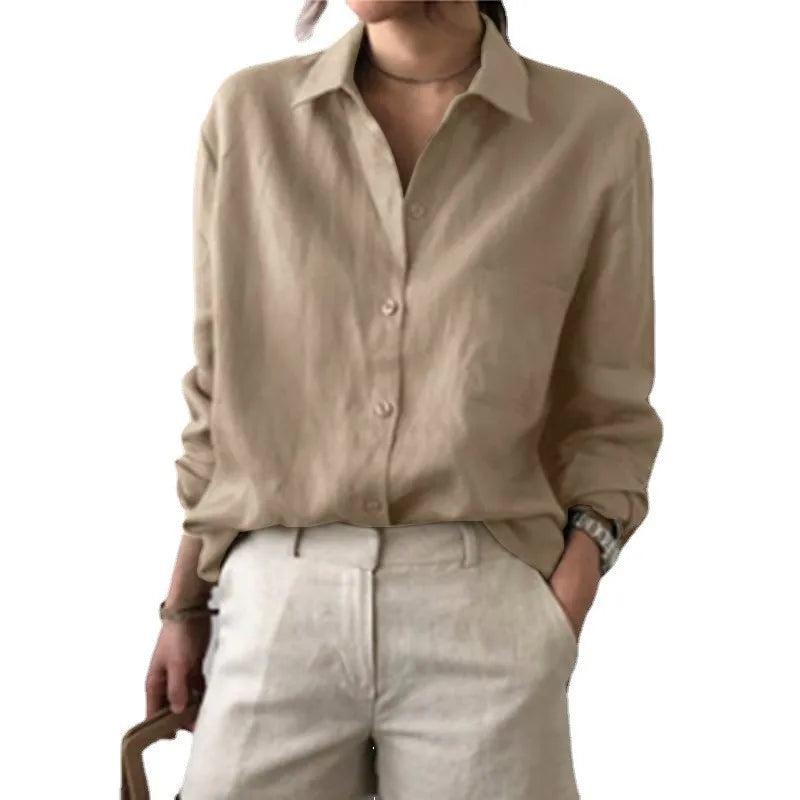 Women’s Top Blouse Long Sleeve Formal Solid Color