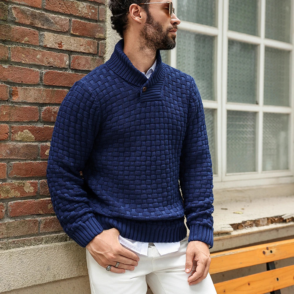 Men’s Sweatshirt Crewneck Pullover Warm Casual Ribbed Long Sleeve