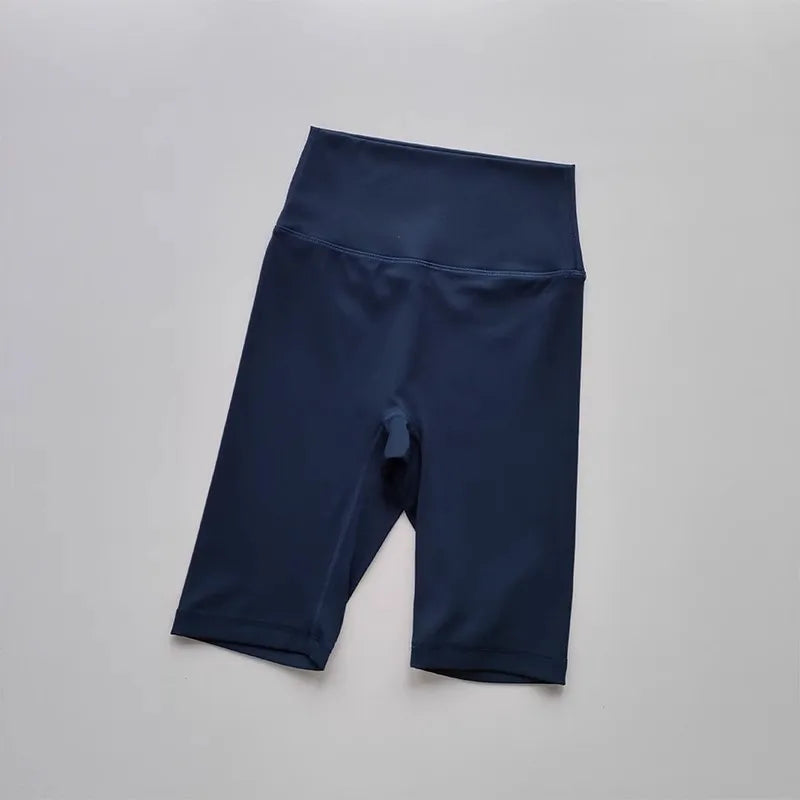 Women’s Shorts High Waist Sporty Solid Color