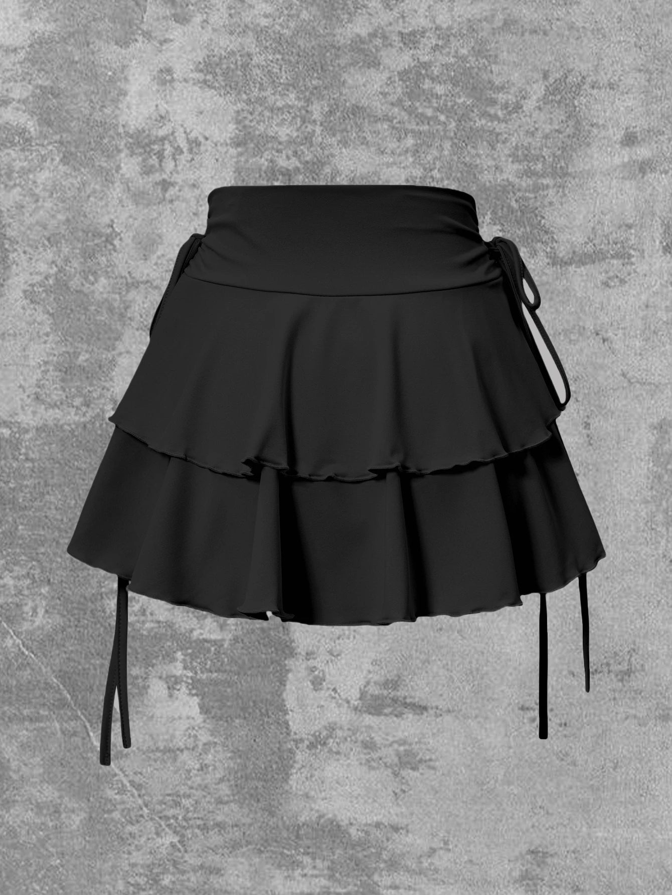 Women’s Skirt High Waist Elastic Waist Summer Solid Color