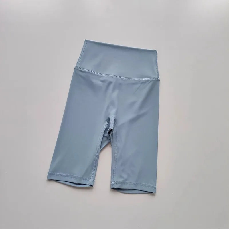 Women’s Shorts High Waist Sporty Solid Color