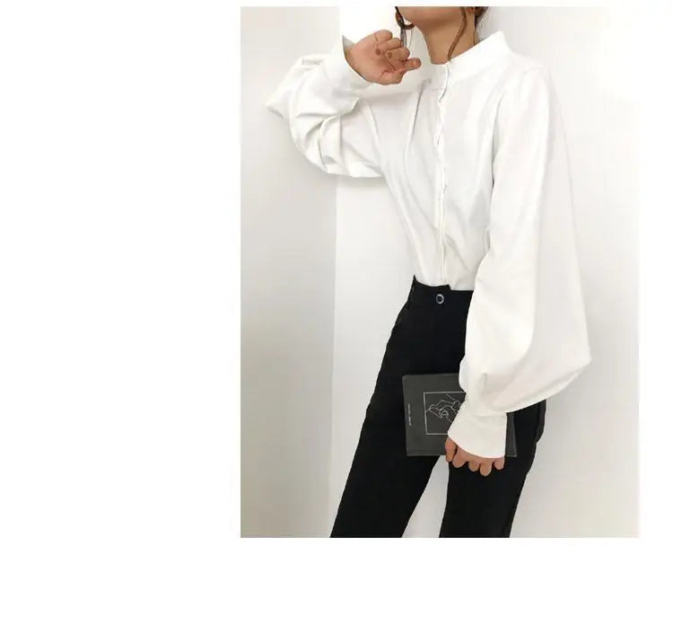 Women’s Top Blouse Long Sleeve Casual Solid Color
