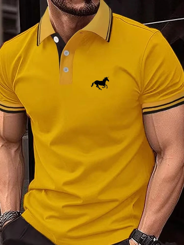 Men’s Polo Shirt Short Sleeve Casual Summer