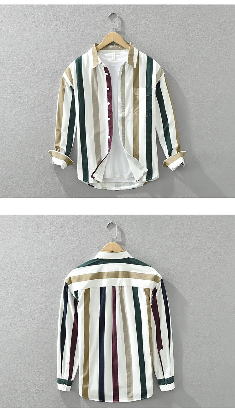 Men’s Shirt Long Sleeve Cotton Casual