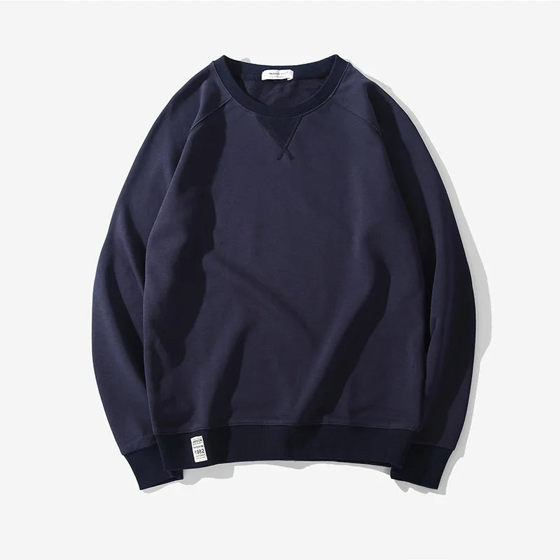 Men’s T-Shirt Long Sleeve Solid Color Cotton Comfort Fit