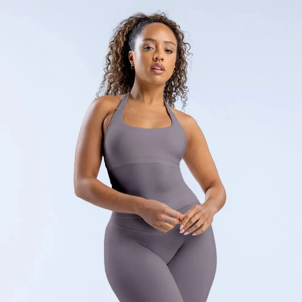 Women’s Gym Top Tank Top Crop Top Seamless Athletic