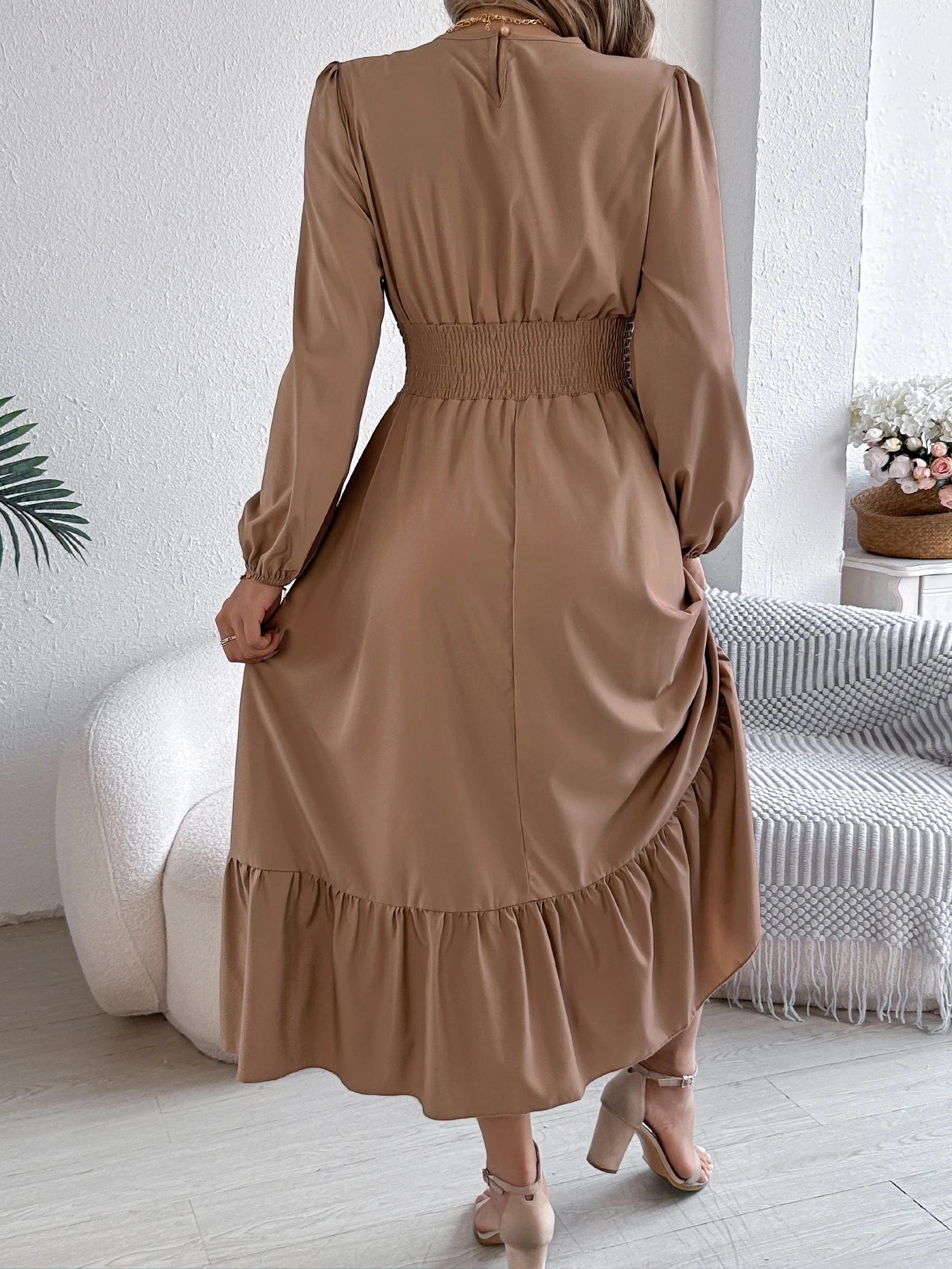 Women’s Dress Long Sleeve Casual Solid Color