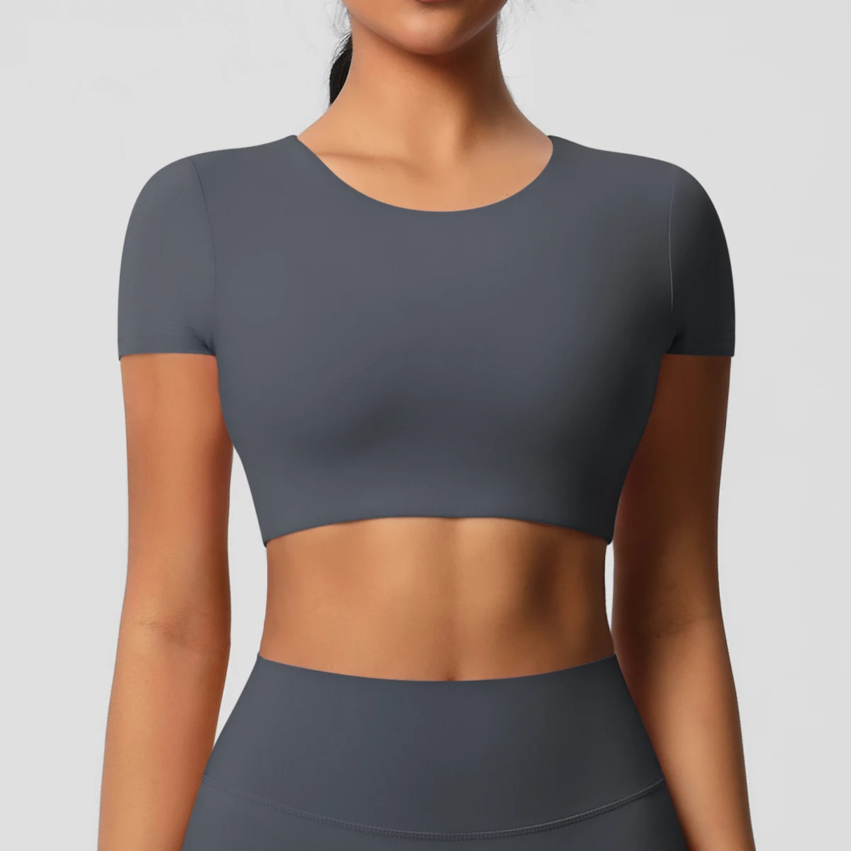 Women’s Gym Top Short Sleeve Breathable Stretchy Athletic