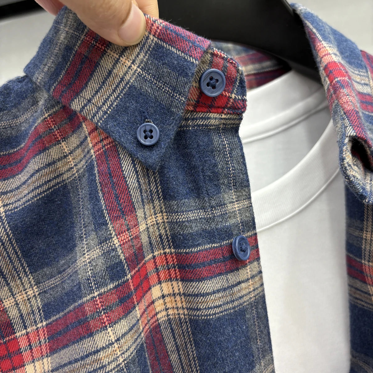 Men’s Shirt Long Sleeve Cotton Casual Breathable