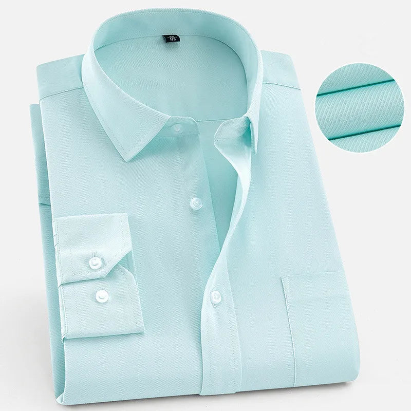 Men’s Shirt Long Sleeve Formal Cotton Comfort Fit