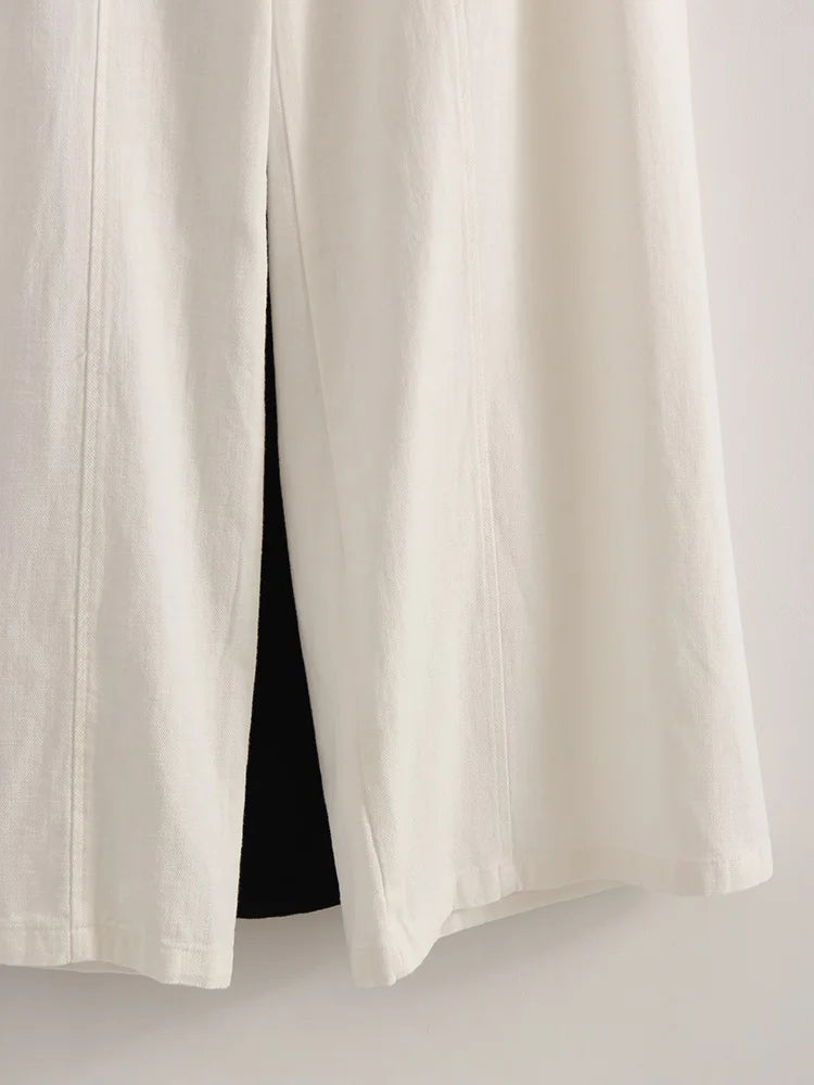 Women’s Trousers High Waist Wide Leg Straight Leg Relaxed Fit