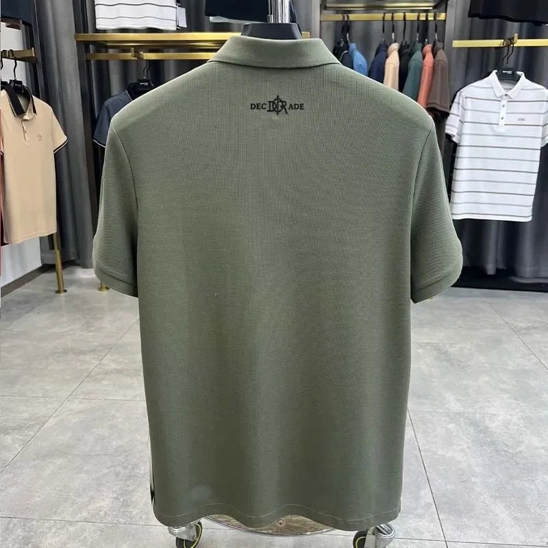 Men’s Polo Shirt Short Sleeve Cotton Business Casual Casual Summer