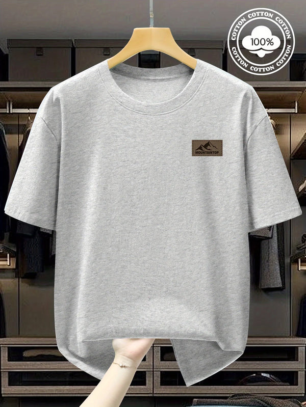 Men’s Polo Shirt Short Sleeve Cotton Solid Color Breathable