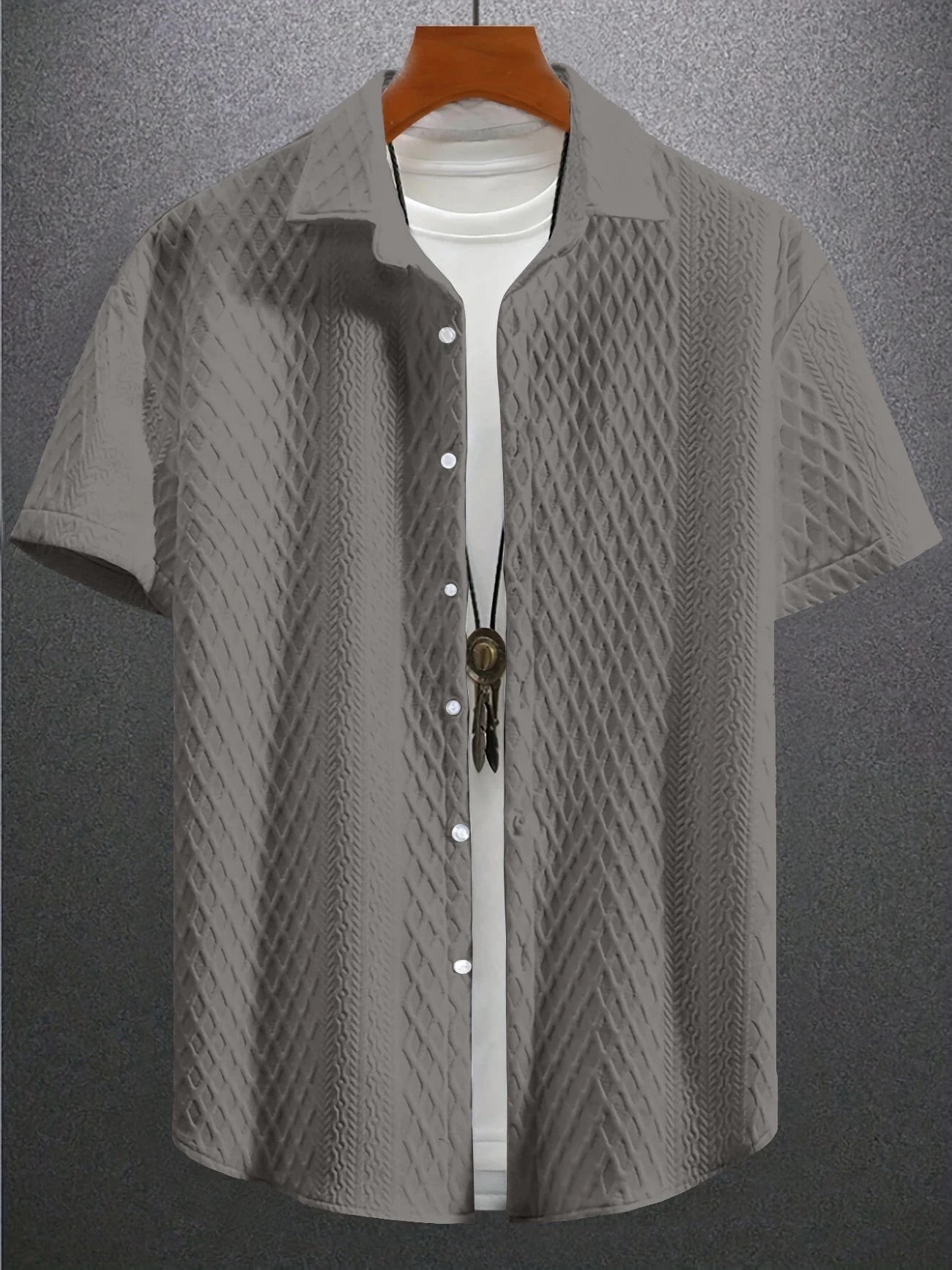 Men’s Shirt Short Sleeve Casual Printed Summer